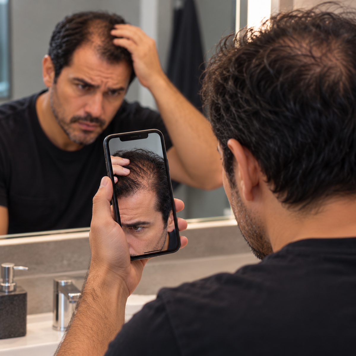 Spray de Fibra Capilar — Cobertura Instantánea