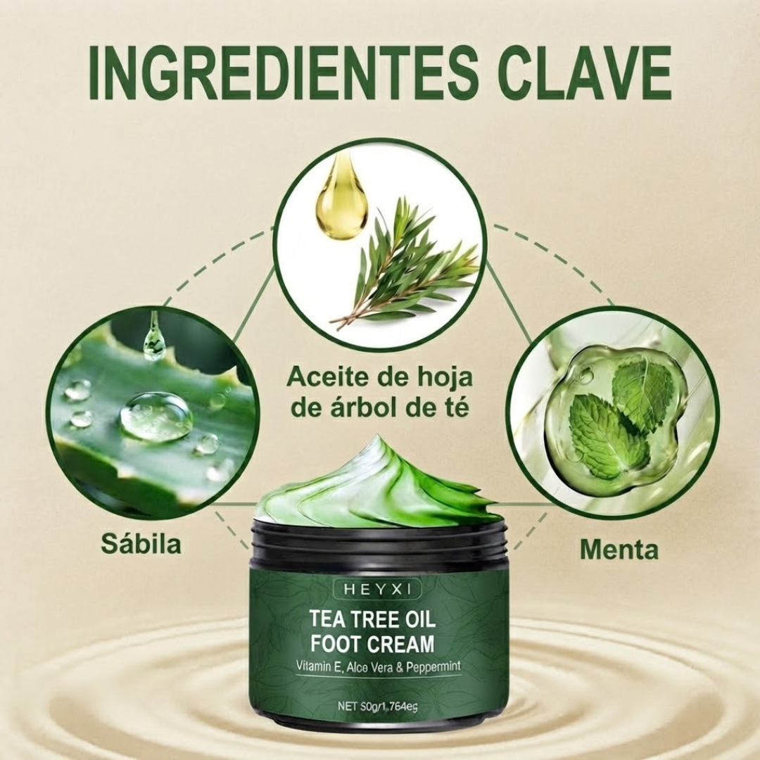 Bálsamo orgánico para pies agrietados — Árbol de Té + Aloe Vera