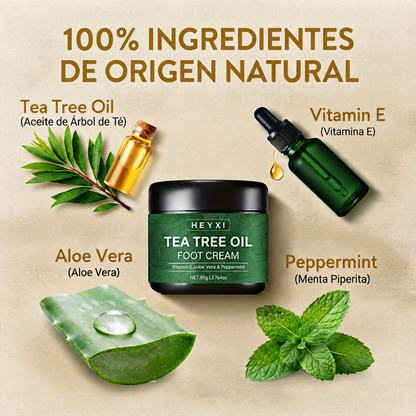 Bálsamo orgánico para pies agrietados — Árbol de Té + Aloe Vera
