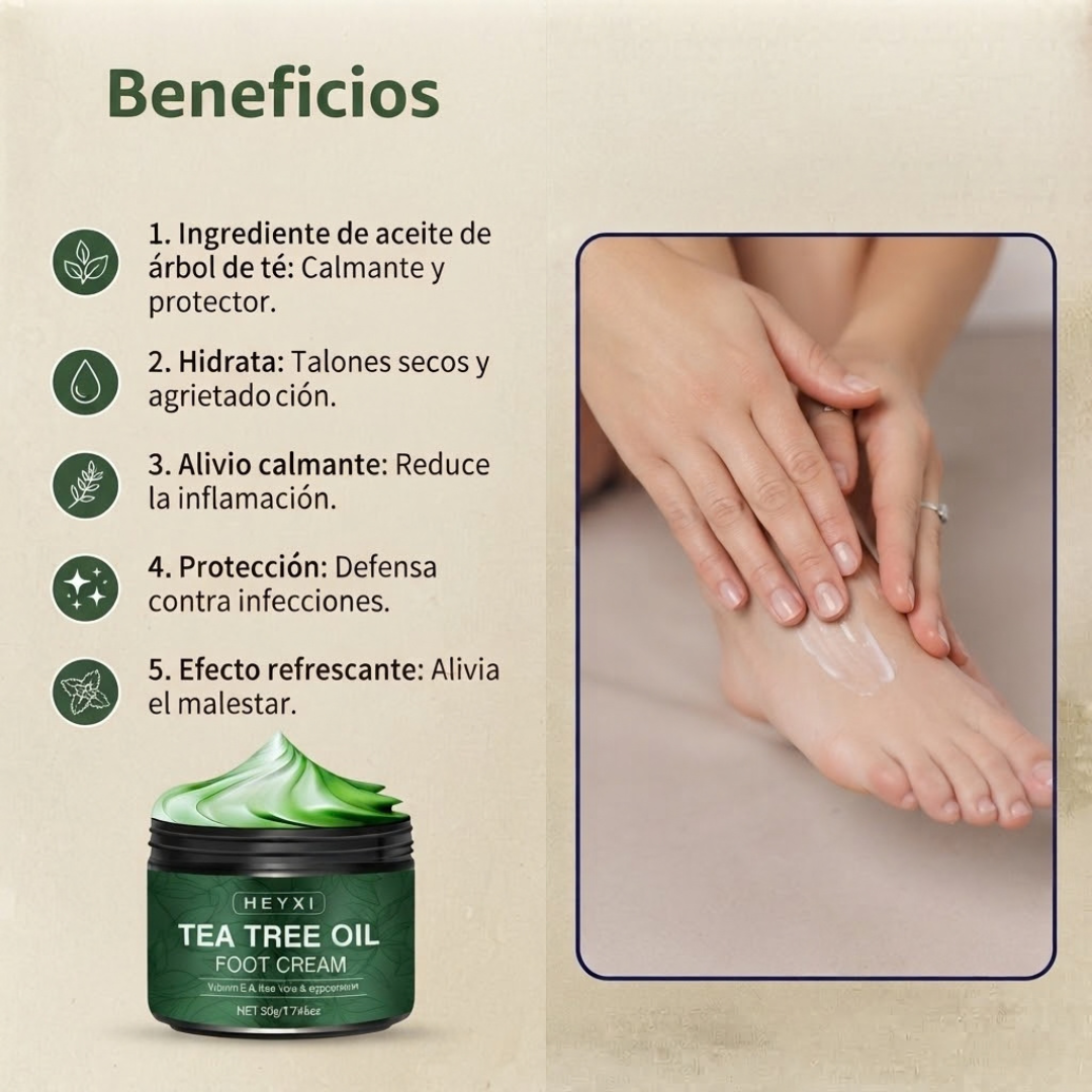 Bálsamo orgánico para pies agrietados — Árbol de Té + Aloe Vera