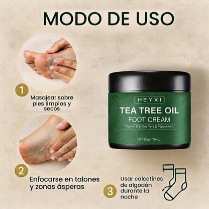 Bálsamo orgánico para pies agrietados — Árbol de Té + Aloe Vera